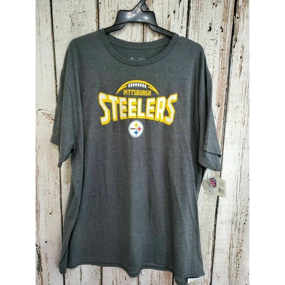 ALK‎ Men's Medium NFL Team Apparel Pittsburgh Steelers Short Sleeve T-Shirt Tee - Picture 1 of 4